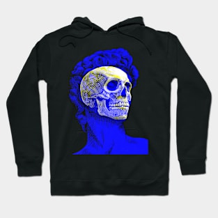 David Skull Interactive Yellow&Blue Filter T-Shirt #2 By Red&Blue Hoodie